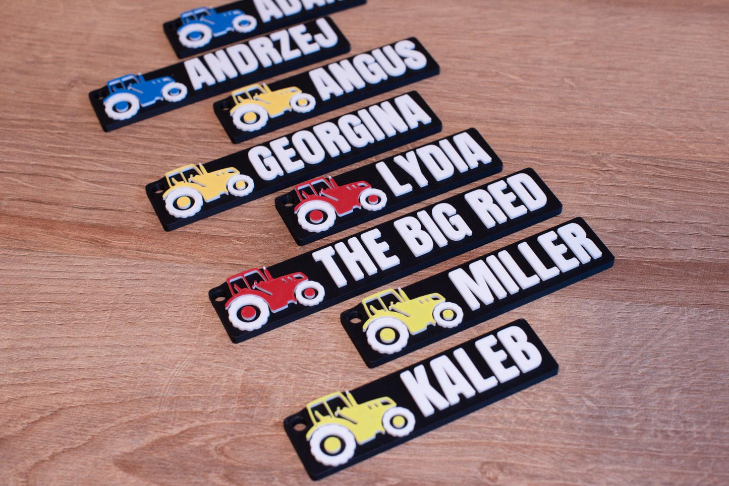 Personalised Tractor Keyring – Perfect for Farmers, Agricultural Workers & Tractor Fans - Present for Young Farmer