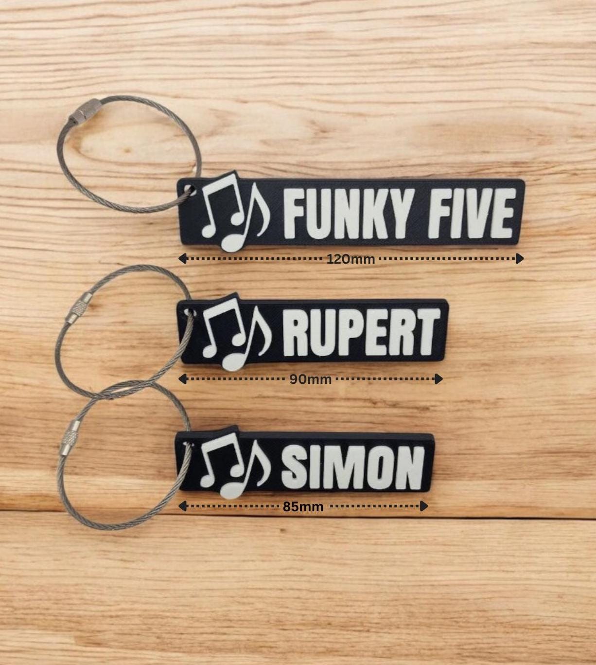 Personalised Music Keychain – Perfect for Musicians, Music Students & Music Lovers!