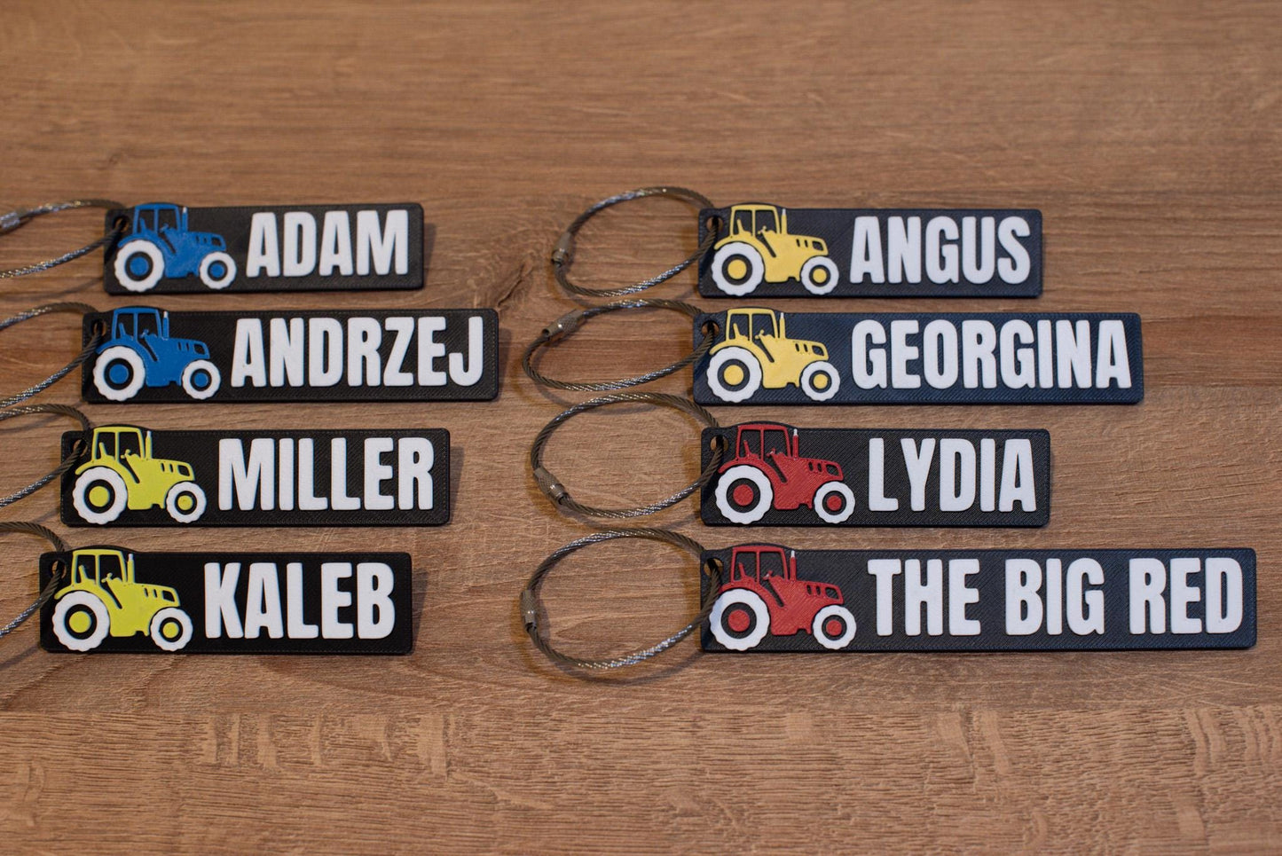 Personalised Tractor Keyring – Perfect for Farmers, Agricultural Workers & Tractor Fans - Present for Young Farmer