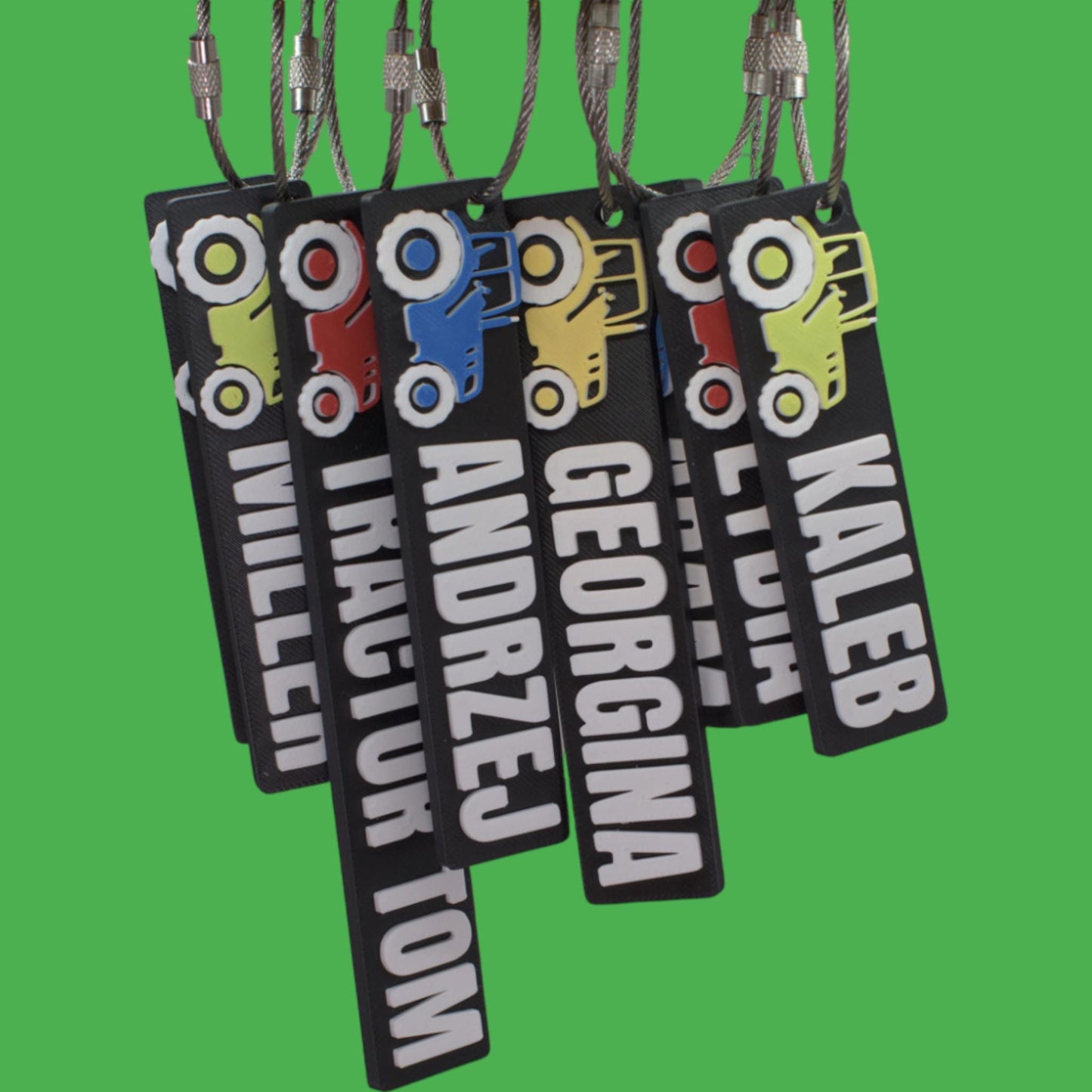 Personalised Tractor Keyring – Perfect for Farmers, Agricultural Workers & Tractor Fans - Present for Young Farmer