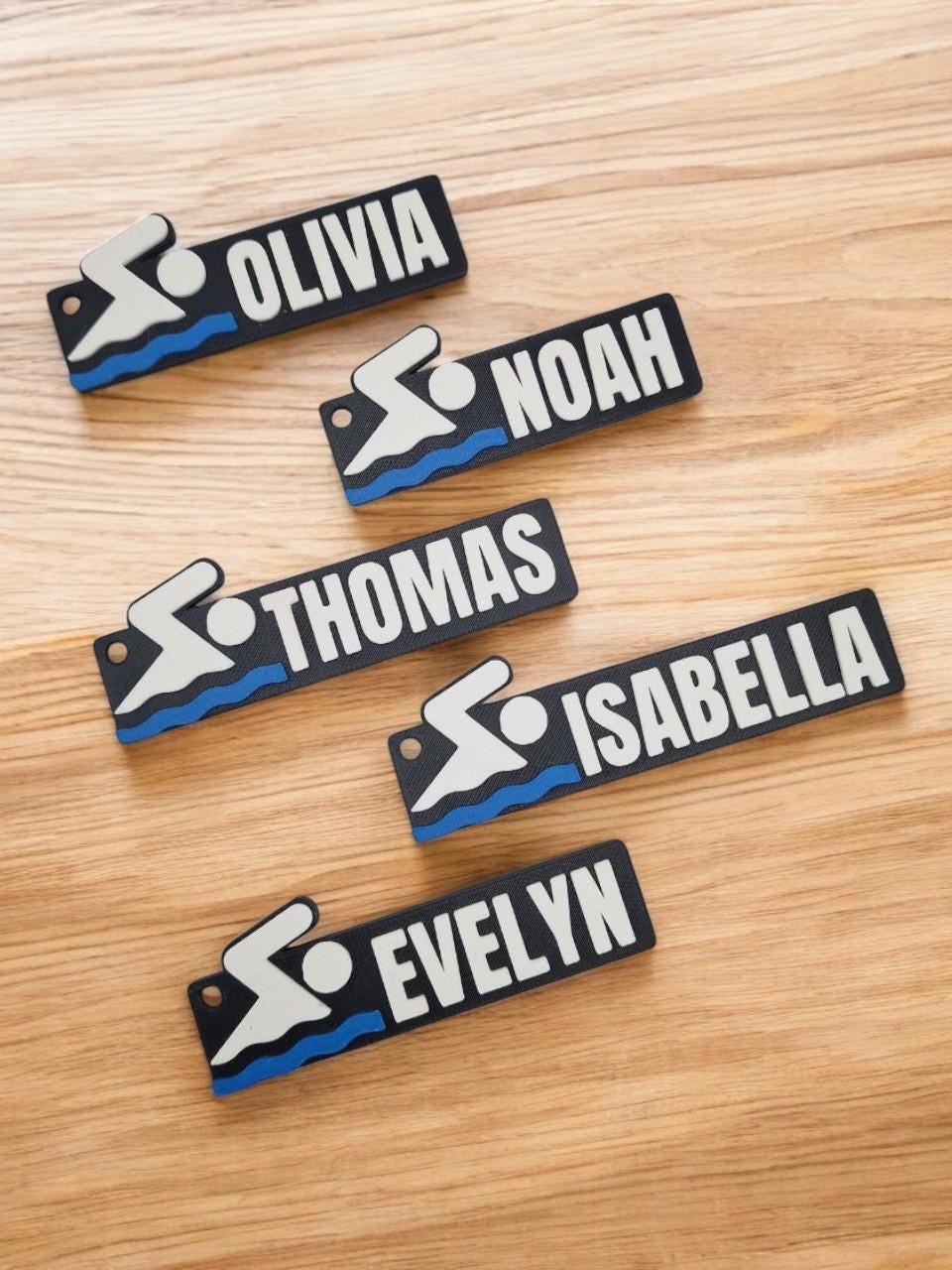 Personalised Water Sports Keychain – Ideal for Swimmers, Divers, Synchronized Swimming, and Water Polo Teams!