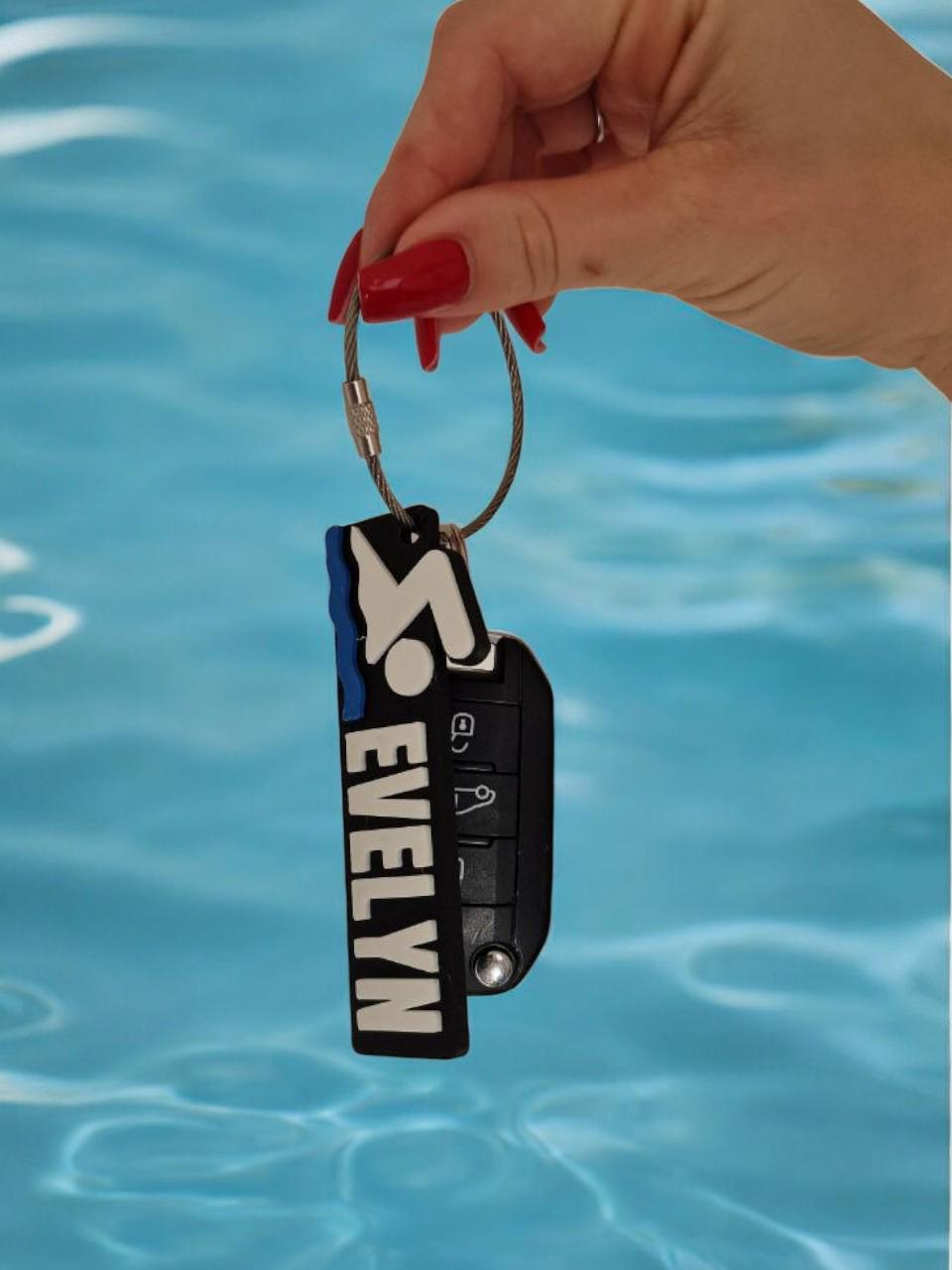 Personalised Water Sports Keychain – Ideal for Swimmers, Divers, Synchronized Swimming, and Water Polo Teams!