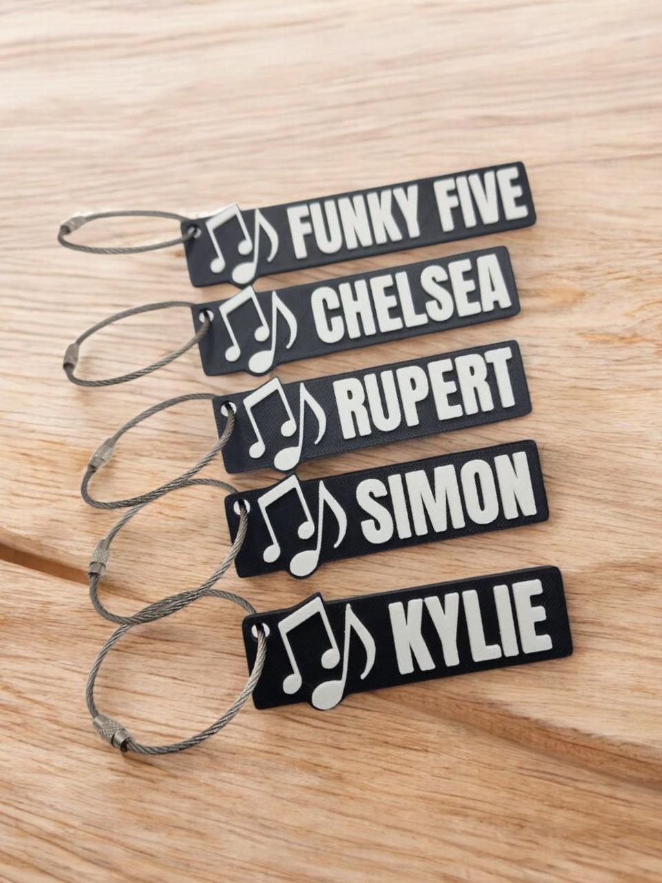 Personalised Music Keychain – Perfect for Musicians, Music Students & Music Lovers!