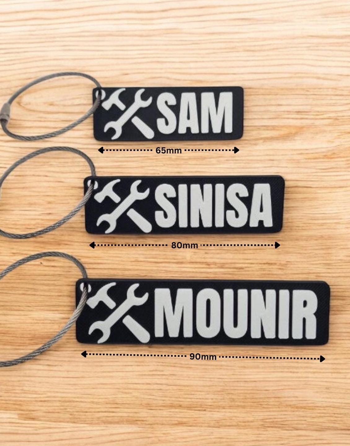 Personalised Engineer Keychain – Unique Gift for Mechanic, Site workers - Custom name for Tradesman