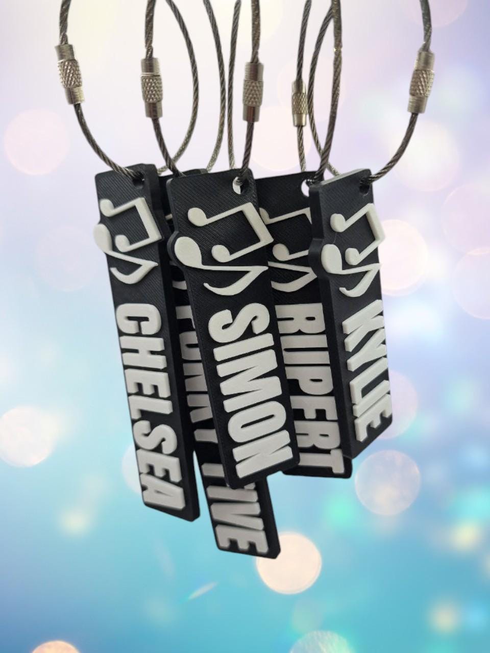 Personalised Music Keychain – Perfect for Musicians, Music Students & Music Lovers!