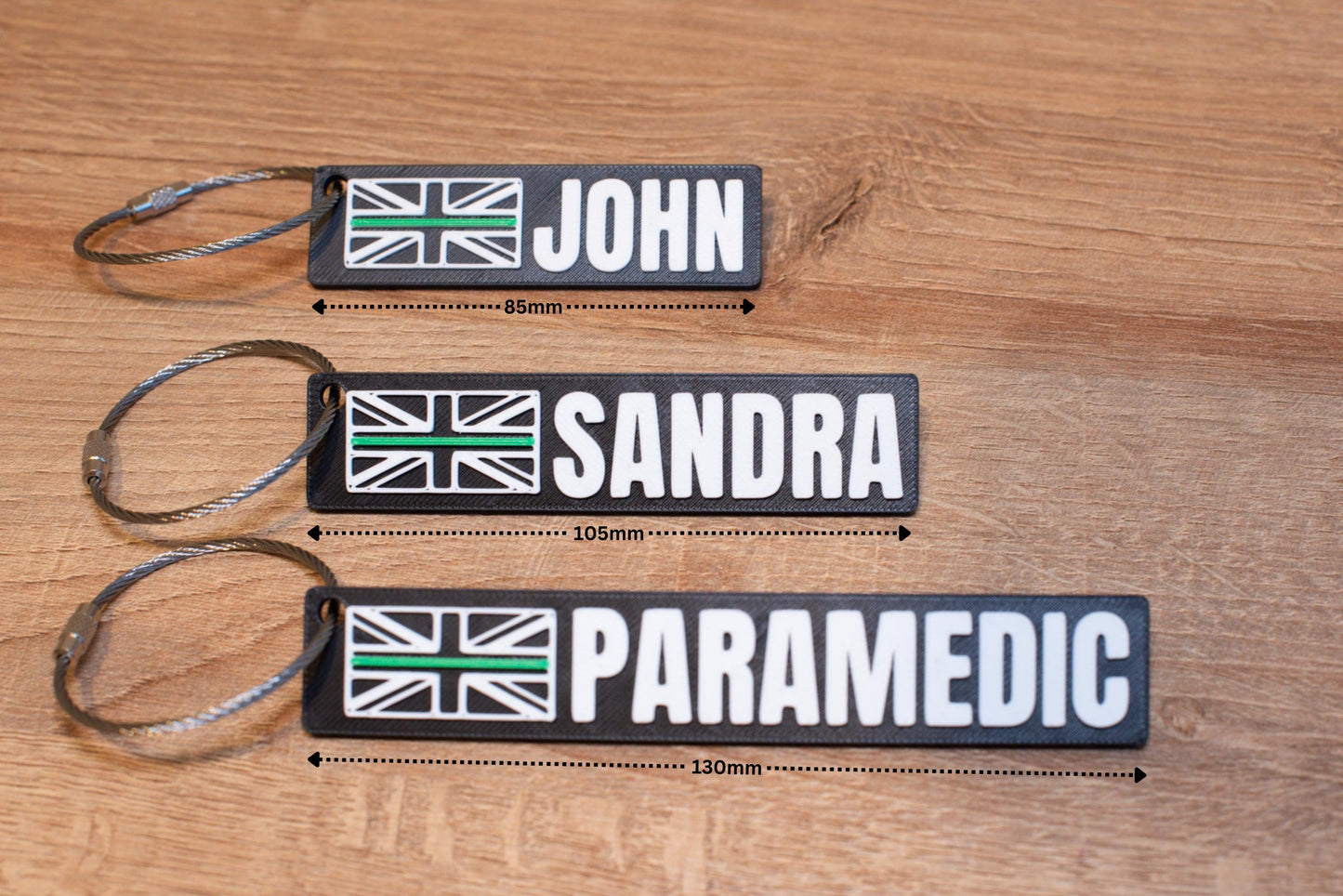 Personalised Paramedic Keychain - Customised Paramedic Present, Unique Gift Emergency Medical Service Workers