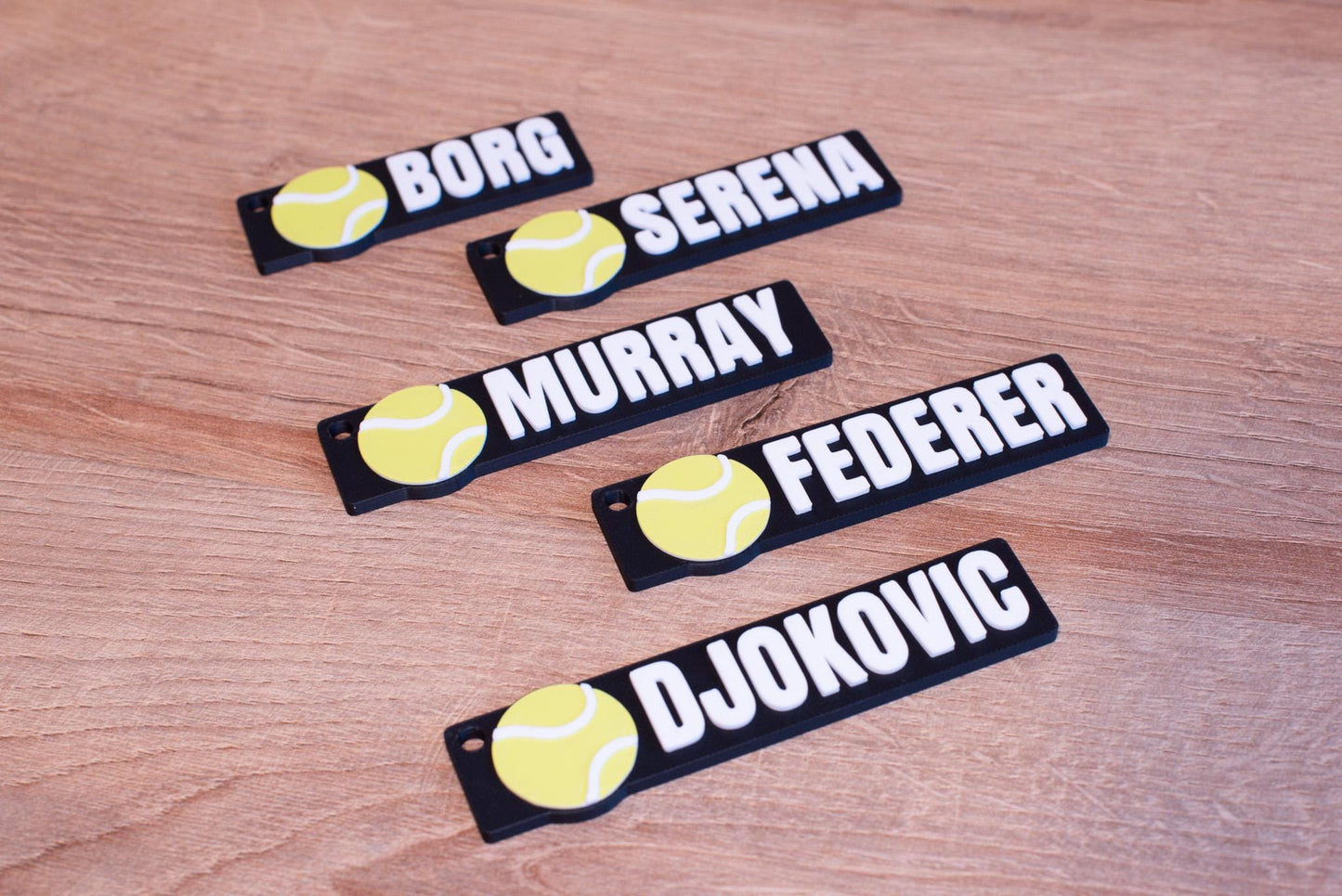 Personalised Tennis Keyring – Perfect for Tennis Teams, Clubs & Fans - Gift for Tennis Players - Present for Gym bag