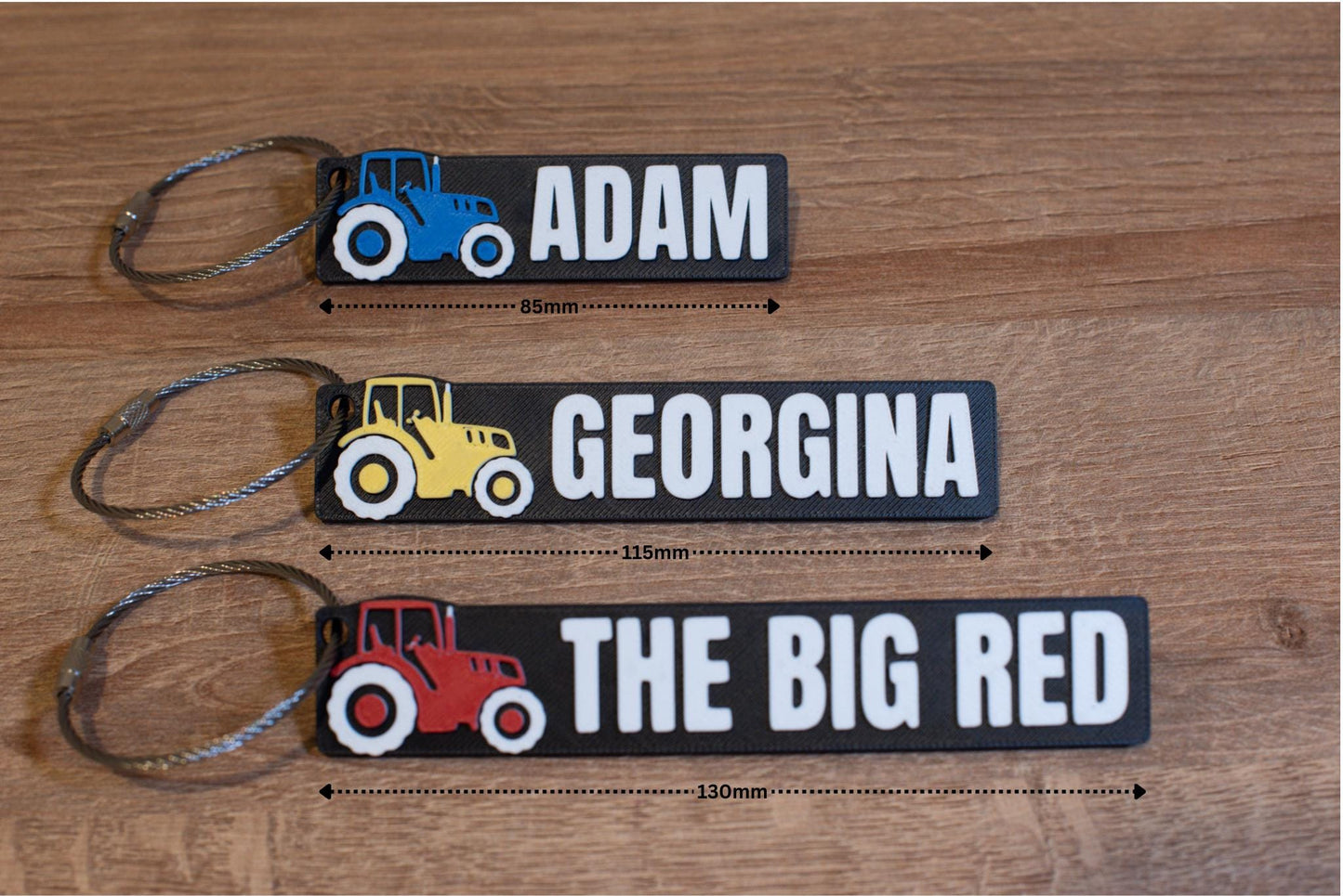Personalised Tractor Keyring – Perfect for Farmers, Agricultural Workers & Tractor Fans - Present for Young Farmer