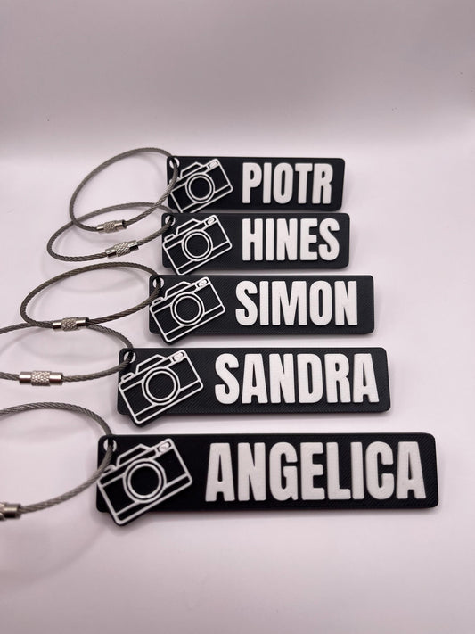 Personalised Photographer Keychain – Custom Camera Keychain & Photography Gift