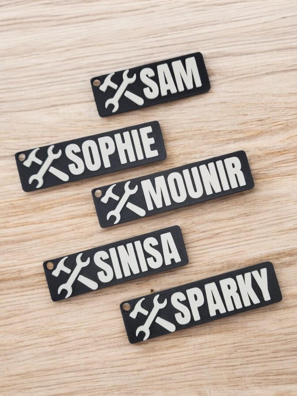 Personalised Engineer Keychain – Unique Gift for Mechanic, Site workers - Custom name for Tradesman