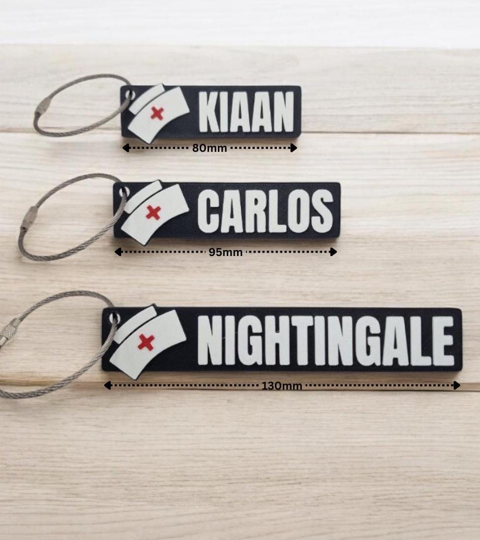 Personalised Nurse Keychain – Perfect Gift for Nurses, Nursing Students & Healthcare Workers! Custom NHS Gift, Private Hospital Workers