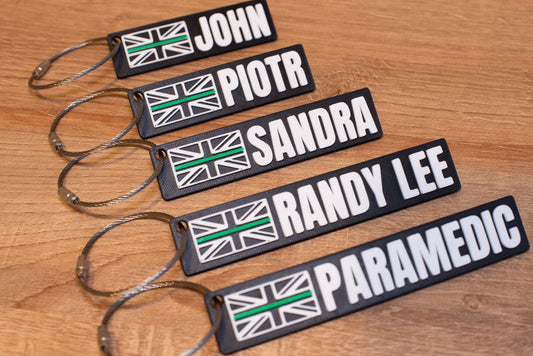 Personalised Paramedic Keychain - Customised Paramedic Present, Unique Gift Emergency Medical Service Workers