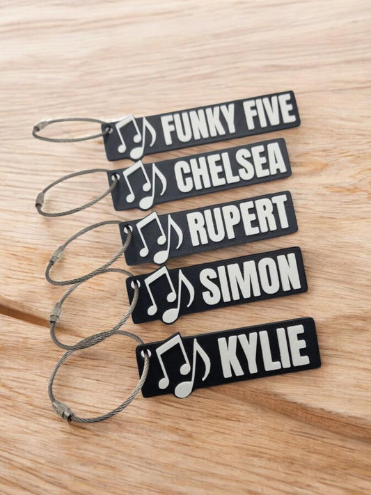 Personalised Music Keychain – Perfect for Musicians, Music Students & Music Lovers!