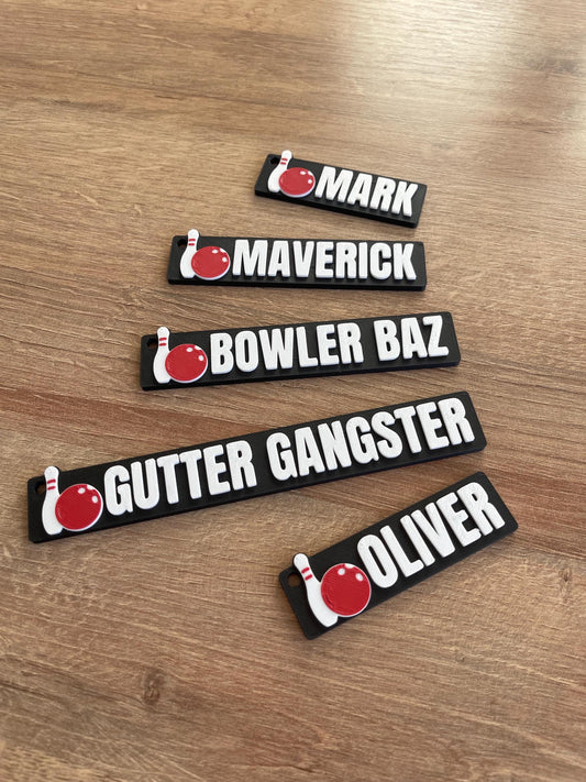 Personalised Bowling Keychain – Unique Gift for Bowlers with Bowling Pin and Ball Charm