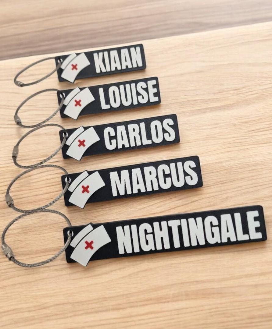 Personalised Nurse Keychain – Perfect Gift for Nurses, Nursing Students & Healthcare Workers! Custom NHS Gift, Private Hospital Workers