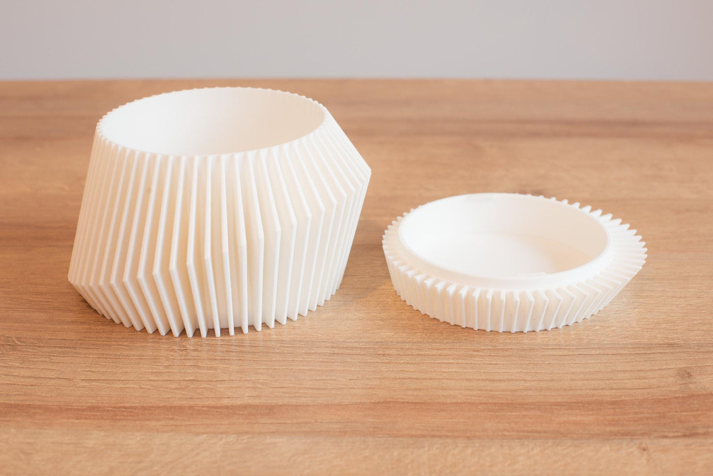 Modern Asymmetric Indoor Planter with Hidden Tray | Stylish Plant Pot | Unique Gift for Plant Lovers | Indoor Succulent Pot