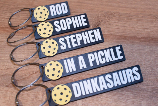 Personalised Pickleball Keychain – Perfect for Pickleball Teams & Fans - Present for Pickleball Professionals